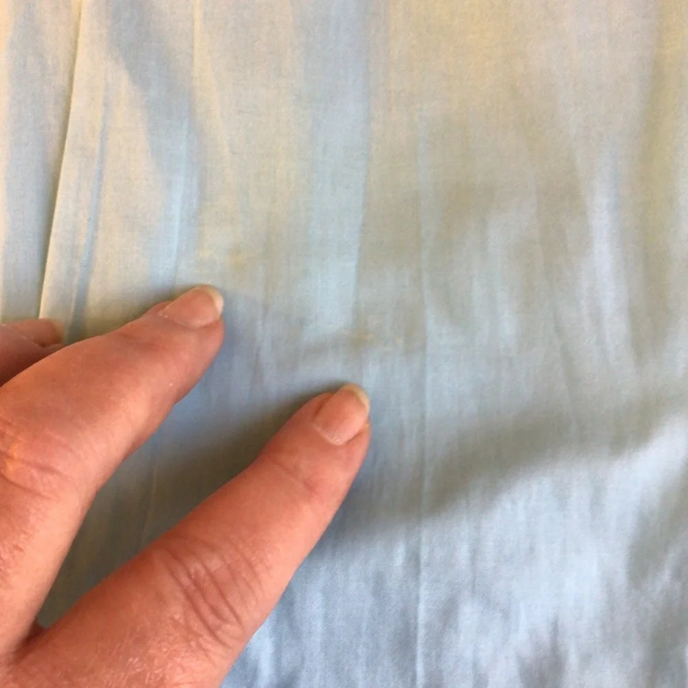 Frank & Eileen Eileen Button Down Shirt XS Aqua Blue Italian Cotton Relaxed Fit - Picture 3 of 10
